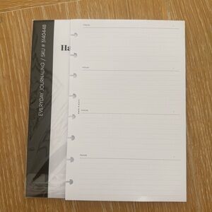 Cloth & Planner Everyday Journaling Planner Inserts Half Letter